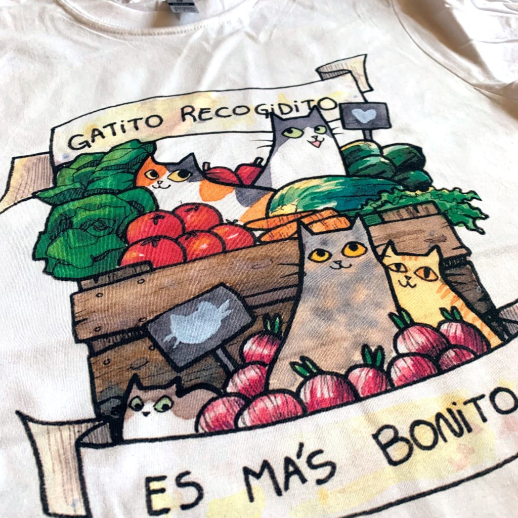 Polera Gatito Recogidito