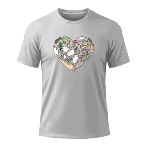 Polera Corazón de Gato